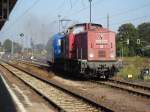 Kubecon 02 und 145 030 rangierte am 26.08.2011 in Stendal.