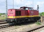 Am 14.6.2011 war die 202 487 5 der LWB im Bitterfeld Bahnhof zu sehen.