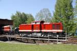 112 708-3 der RISS-Sachsen am 20.05.2012 im Eisenbahnmuseum Schwarzenberg.