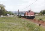 1997 fuhren auf der KBS 576 noch Lokzge. 202 291 zog ihre RB nach Bad Salzungen bei km 3,6 nrdlich an Kaiseroda vorbei, wo nur die parallele Buslinie hielt. Der doppelnamige Bahnhof lag ber einen Kilometer entfernt bei Leimbach.  