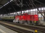 WFL 15 am Zugende des DbZ 91421 von Weimar nach Meiningen, am 13.04.2013 beim Halt in Erfurt Hbf.