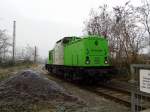 Am 15.02.2015 war die 202 287-9 V 100.02 von der SETG in Stendal abgestellt .