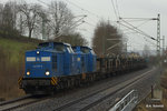 Autoleerzug DGS 61449 von Regensburg nach Zwickau-Mosel in Liebau.