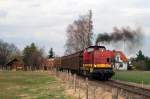 203 006, ex 202 718, mit FZ 56436 in Ettringen (08.03.2007)