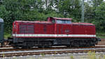 Die Diesellokomotive 202 327-3 Anfang Juli 2019 in Altenbeken.