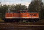 Unverkennbar, eine V 100, hier zum Unternehmen LOCON gehörend, 3201 211, zwischen Bielfeld und Hamm um 18:45 Uhr abgelichtet.