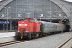 203 120-1 der WFL - Wedler Franz Logistik (Sonderzug Letzter Eilzug auf der Strecke Meißen - Nossen - Döbeln) Leipzig Hbf 06.12.2015