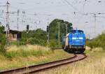 92 80 1203 225-8 D-PRESS | 204 022-2 | Unkrautvernichtungszug | Ducherow ( links ehem.  Stellwerk B2 )  | Juni 2026