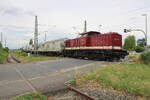 MTEG 204 425-3 (92 80 1203 220-9 D-PRESS)  mit einem Unkrautspritzzug der Firma Certis Belchim B.V. Richtung Erfurt Gbf, am 07.07.2026 in Erfurt Ost.
