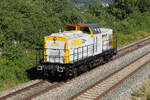 V 180.13 SGL ist Single unterwegs in Richtung Treuchtlingen am 10.7.2026 bei Dollnstein.