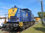 203 107 (202 509) der 'Nordic Rail Service' am 15.08.26 auf dem Sommerfest des Kulturlokschuppens Neum�nster. 