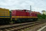 Die EBW 150.12 am 30.6.07 in Rastatt.Die ehemalige BR Nummer 203204-3 ist noch zu sehen