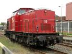 Am 21.05.10 stand am Bahnhof Kulmbach die Lok 19 (203 121-9) der BBL Logistik abgestellt.