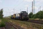 A&L 203 152-8 mit einem Bauzug in Lintorf am 17.07.2010