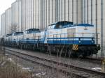 Am 27.2.11 standen 4 D&D Loks in Bad Langensalza Ost.Von vorn 1404, 1401, 1402 und 1702.
