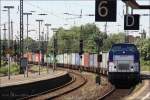 Durchfahrt auf Gleis 6.