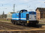 Am 25.03.2017 kam die 203 409-8 von der SLG - Spitzke Logistik GmbH, aus Richtung Braunschweig nach Stendal .