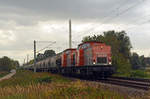Am 24.09.20 führten die beiden hvle-V100 203 144 und 203 143 einen Bornhorst-Silozug durch Jeßnitz Richtung Dessau.