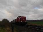 Lok 19 der PBSV kommt am 22.12.08 mit einem Containerzug aus AHWO und fhrt nach ALHA.