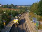 203 001 durchfhrt den Haltepunkt lbronn-Drrn. Aufgenommen am 26.9.2009