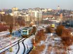 Morgens um 7 ist die Welt in Ordnung (lautet ein James Last Stck der 70er), aber auch der Alex macht tglich um die Zeit eine Scheinenfahrt in Hof Hbf.