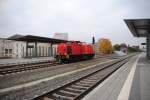 7.10.2010 17:34 DB AG Baureihe 203 111-0 bei der Durchfahrt durch Gera Hbf.