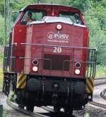 Lok Nr.20 der PBSV fhrt bei Fulda Richtung Bebra am 18.07.2009
