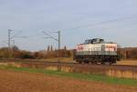 Ende Oktober 2013 war eine Strabag 203er bei Elze(Han) als Tfzf auf dem Weg Richtung Norden.