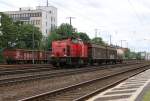 203 155-7 alias 203 443-7 der Chemion mit Übergabe-Zug in Köln West. Aufgenommen am 15.07.2014.