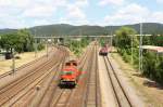 203-29 der SWT bei der Einfahrt in Saalfeld/Saale am 29.06.15.