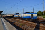 BR 203 D&D mit französischen Wagen der Gattung U im Bahnhof Eberswalde 02.08.2015