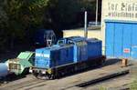 204 005-3 / 203 350-4 der Eisenbahn-Bau- und Betriebsgesellschaft Pressnitztalbahn mbH in Espenhain bei Leipzig 16.10.2016