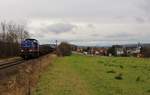203 126-8 (raildox) fuhr am 27.11.17 einen leeren Holzzug von Saalfeld/Saale über Gera nach (Cheb/Tschechien).