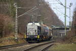 203 152-4  Felix  kommt die Kohlscheider-Rampe hoch aus Richtung Neuss,Herzogenrath mit einem Kurzen Güterzug aus Duisburg nach Aachen-West nd fährt durch Kohlscheid in Richtung