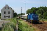 204 005-3 der PRESS erreicht mit SBS 17261 den Bahnhof Bischheim-Gersdorf.