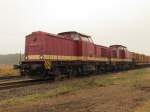 Doppeltraktion V 100 mit 2x BR 204 am 24.11.2011 in Parchim 