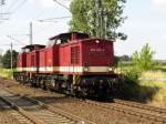 Am 15.07.2014 Rangierfahrt die 204 311-5 und die 204 347-9 von der MTEG (Press)in Bostel bei Stendal. 