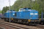204 011-5+204 016-0 waren am 20.06.2015 abgestellt in Rostock-Bramow