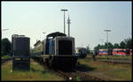 211301 am 8.6.1992 im Bahnhof Rahden.