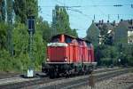 212 100, 212 264 und V100 1365 am Abend des 01.08.2010 bei der Durchfahrt duch Mnchen Heimeranplatz.