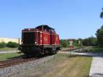 D25 (ex-DB 211 345-4) der Bentheimer Eisenbahn AG w�hrend eine Lokfahrt f�r die Emsl�ndische Eisenbahn GmbH auf die Stichstrecke in D�rpen am 16-7-2010.