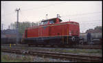D 20 der Bentheimer Eisenbahn am 31.10.1992 im Bahnhof Bad Bentheim.