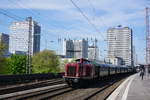 212 007 pendelte am 30.04.2017 zwischen Essen Hbf und dem Eisenbahnmuseum Bochum