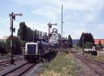 212 155 mit Nahverkehrszug am 29.7.1992 in Usingen.