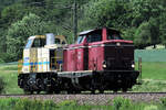 212 309-9 & 580 008-7 als Lokzug vor Ebersbach/Fils 02.06.2019