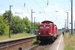 DB Fahrwegdienste 212 298-4 + 212 317-2 am 19.06.2026 in Erfurt Ost, unterwegs Richtung S�mmerda.