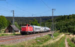 212 034 und 212 317 mit dem Bauz 25677 (Rottweil - Gengenbach) bei Sommerau 9.7.26