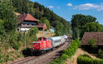 212 034 und 212 317 mit dem Bauz 25677 (Rottweil - Gengenbach) bei Gutach 9.7.26