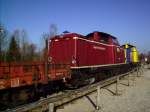 BOB-V 126 (ex. 212 089-7) und BOB-V 125 (ex. 211 273-8) am 16.01.2008 im Bw Lenggries