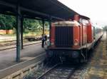 RB nach Gemnden/Main am 04.07.2001 in Bad Kissingen.